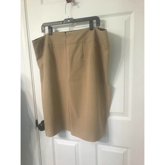 Lane Bryant Women's Straight Pencil Light Brown Skirt, Size 22 - Picture 2 of 6